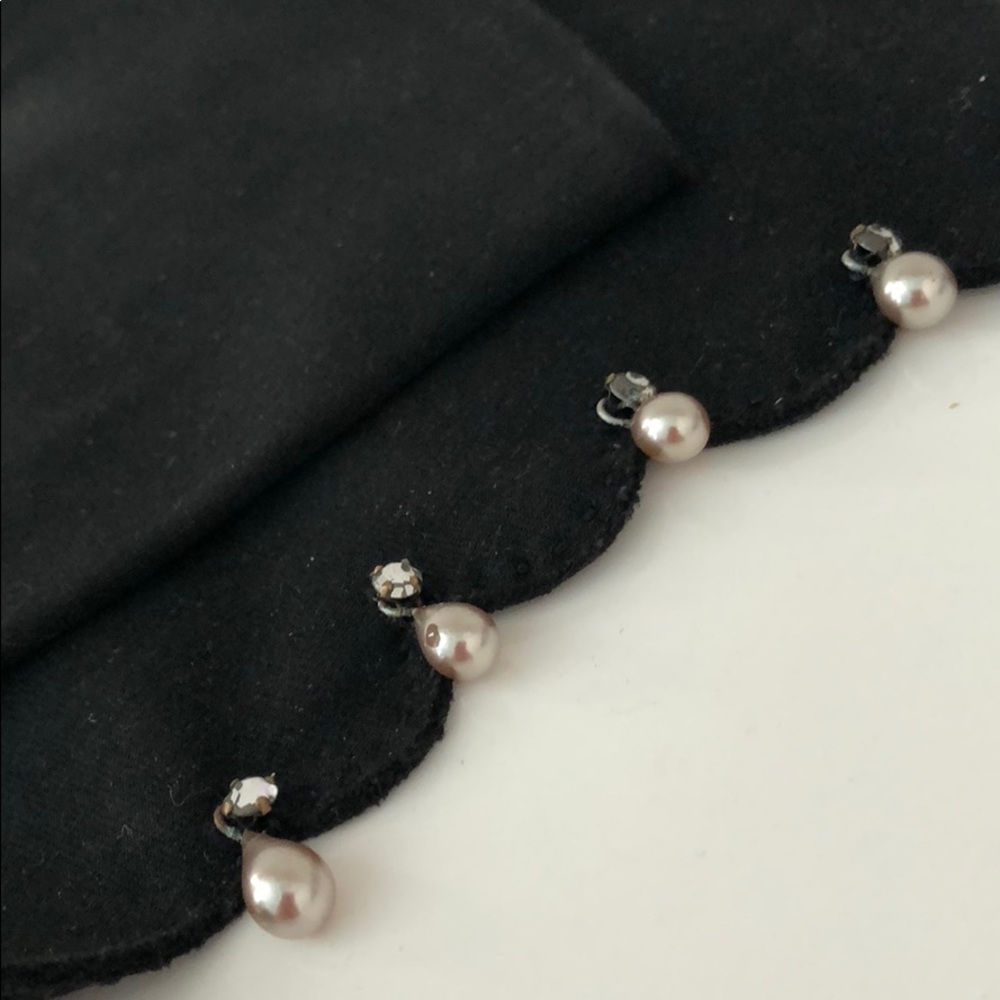 VINTAGE GLOVES WITH TEARDROP PEARLS & RHINESTONES - Picture 11 of 16